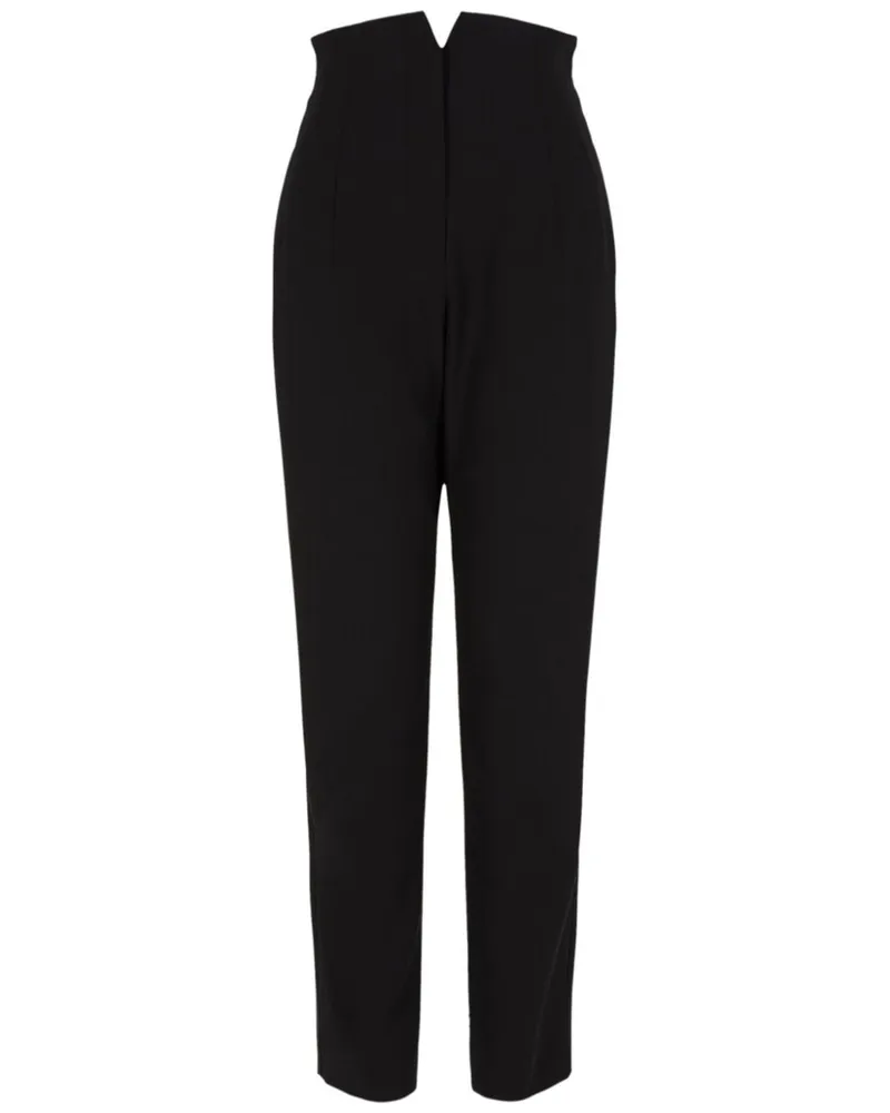 Emporio Armani Hose mit geradem Bein - Schwarz Schwarz