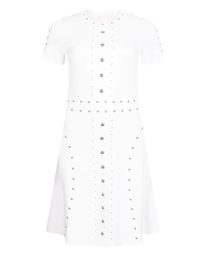 Liu Jo studded knit mini dress - Weiß Weiß