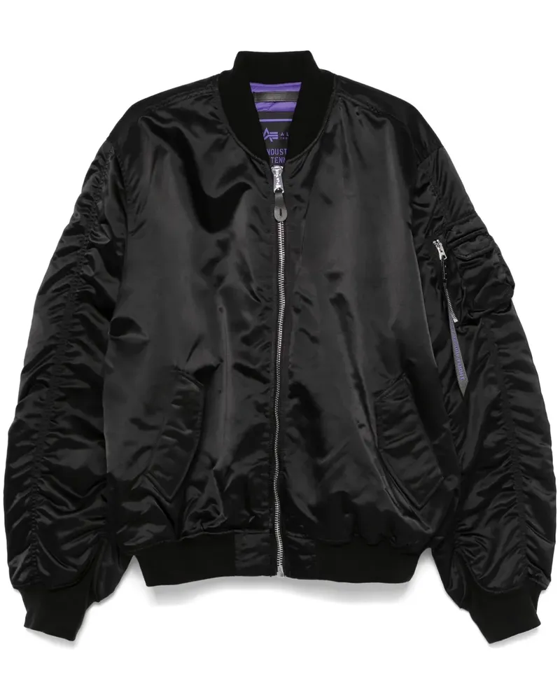 Alpha Industries MA-1 UV Jacke - Schwarz Schwarz