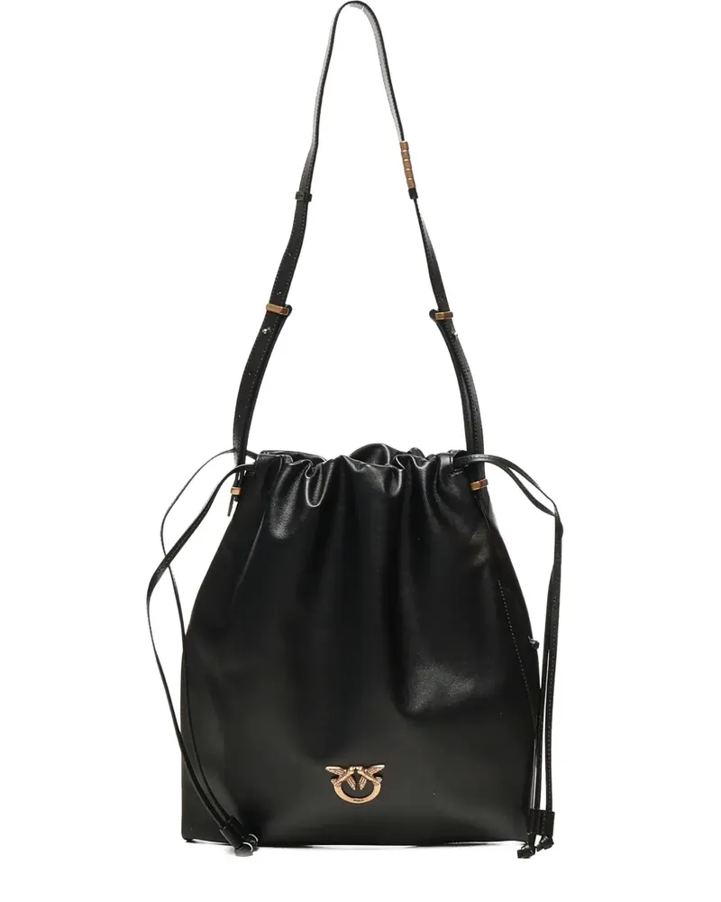 Pinko Beuteltasche aus Leder - Schwarz Schwarz