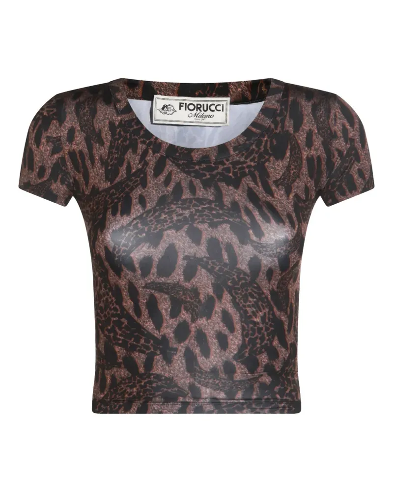 Fiorucci Hemd mit Animal-Print - Braun Braun