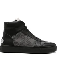 Vivienne Westwood High-Top-Sneakers mit Print Schwarz