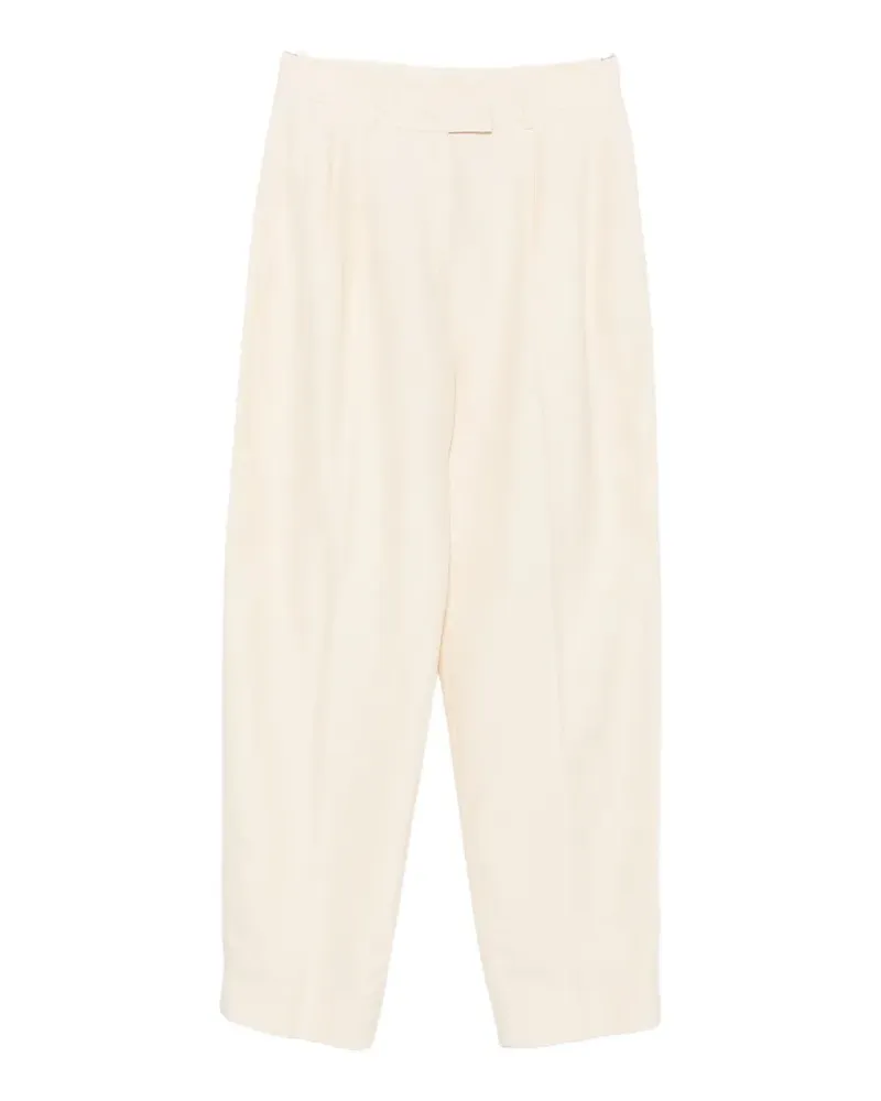 Liviana Conti pleated straight-leg trousers - Nude Nude
