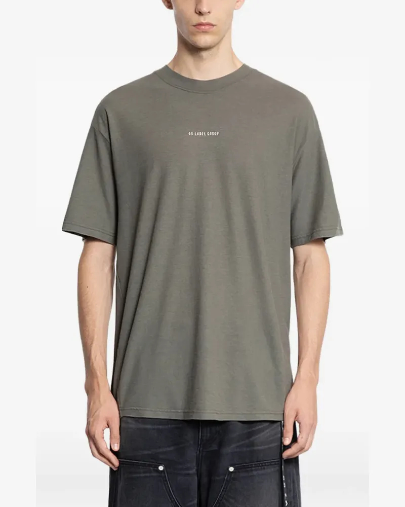 44 LABEL GROUP T-Shirt mit grafischem Print - Grau Grau