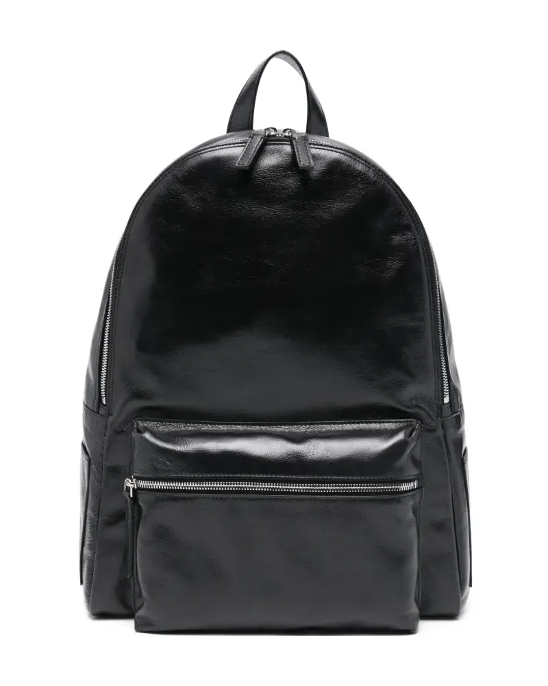 Orciani Freedom Rucksack mit Reißverschluss - Schwarz Schwarz