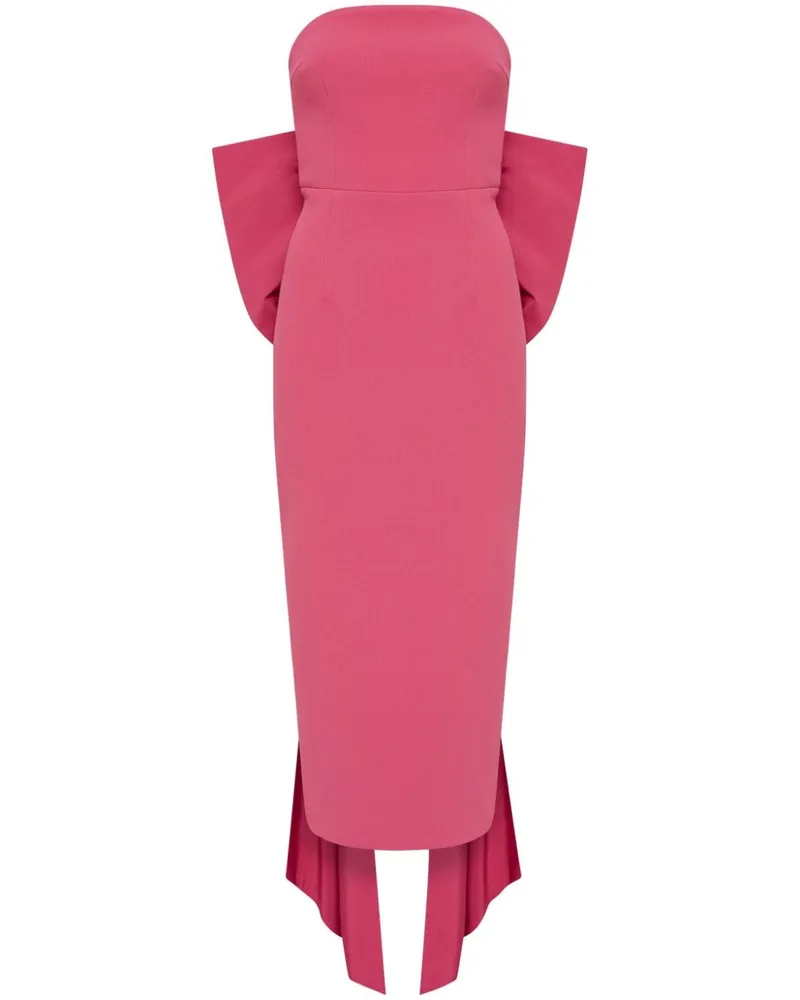 Rebecca Vallance Schulterfreies Anais Minikleid mit Schleife - Rosa Rosa