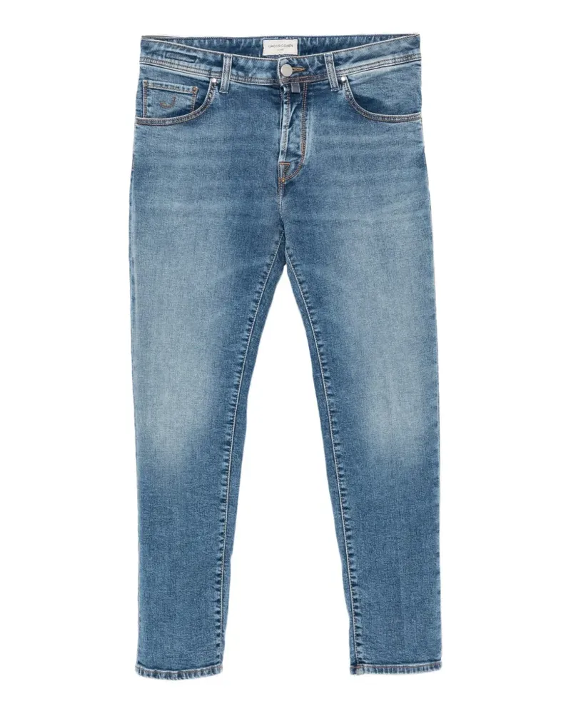 Jacob Cohën Ausgeblichene Straight-Leg-Jeans - Blau Blau