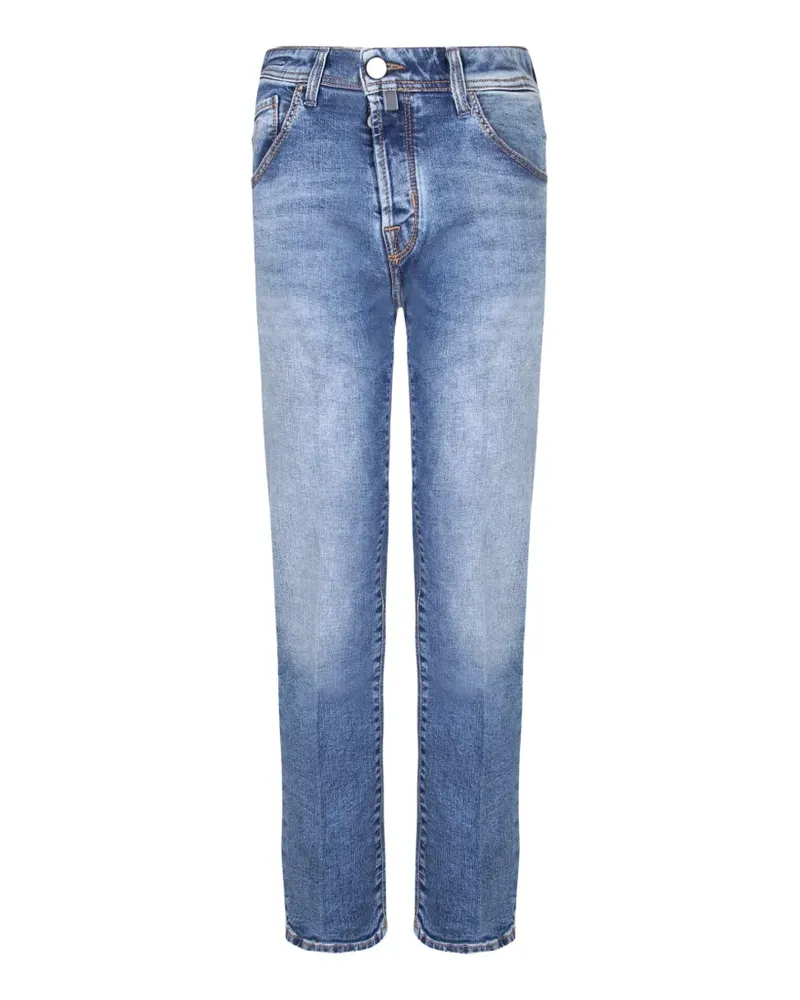 Jacob Cohën Ausgeblichene Straight-Leg-Jeans - Blau Blau
