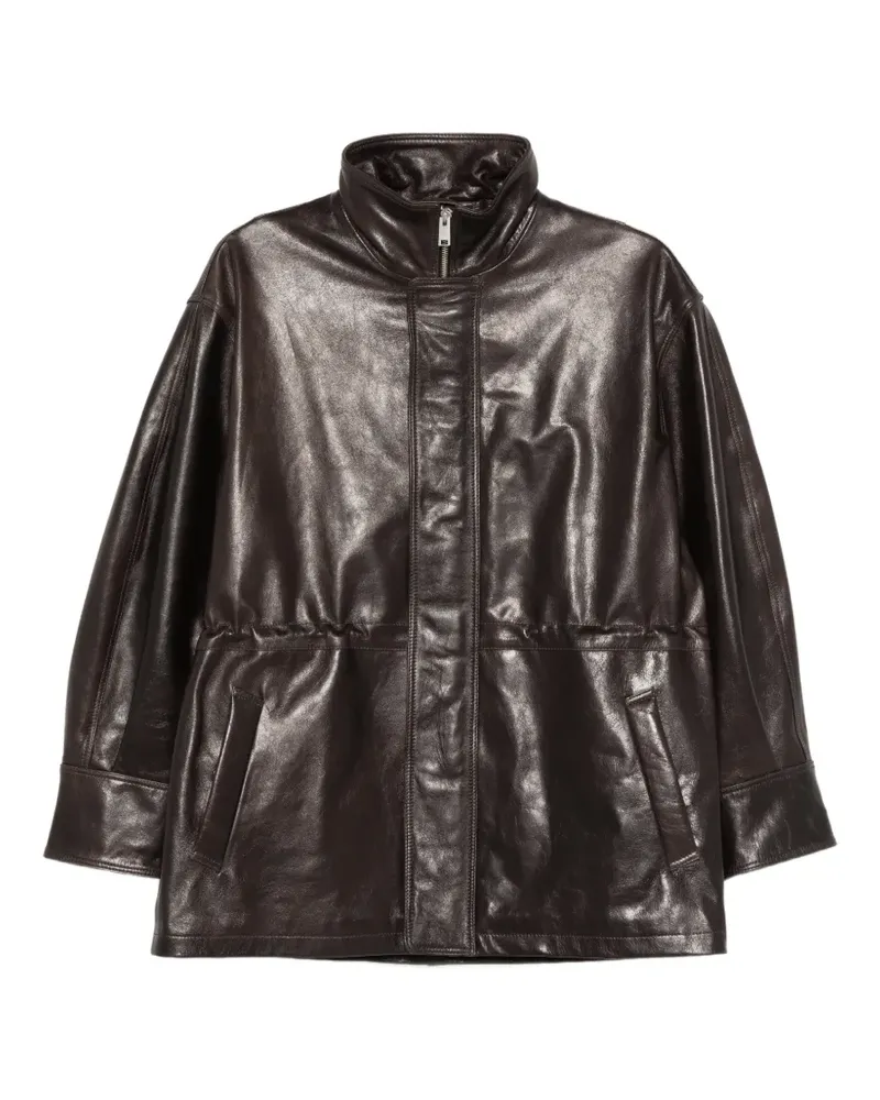 Arma Alia leather jacket - Braun Braun