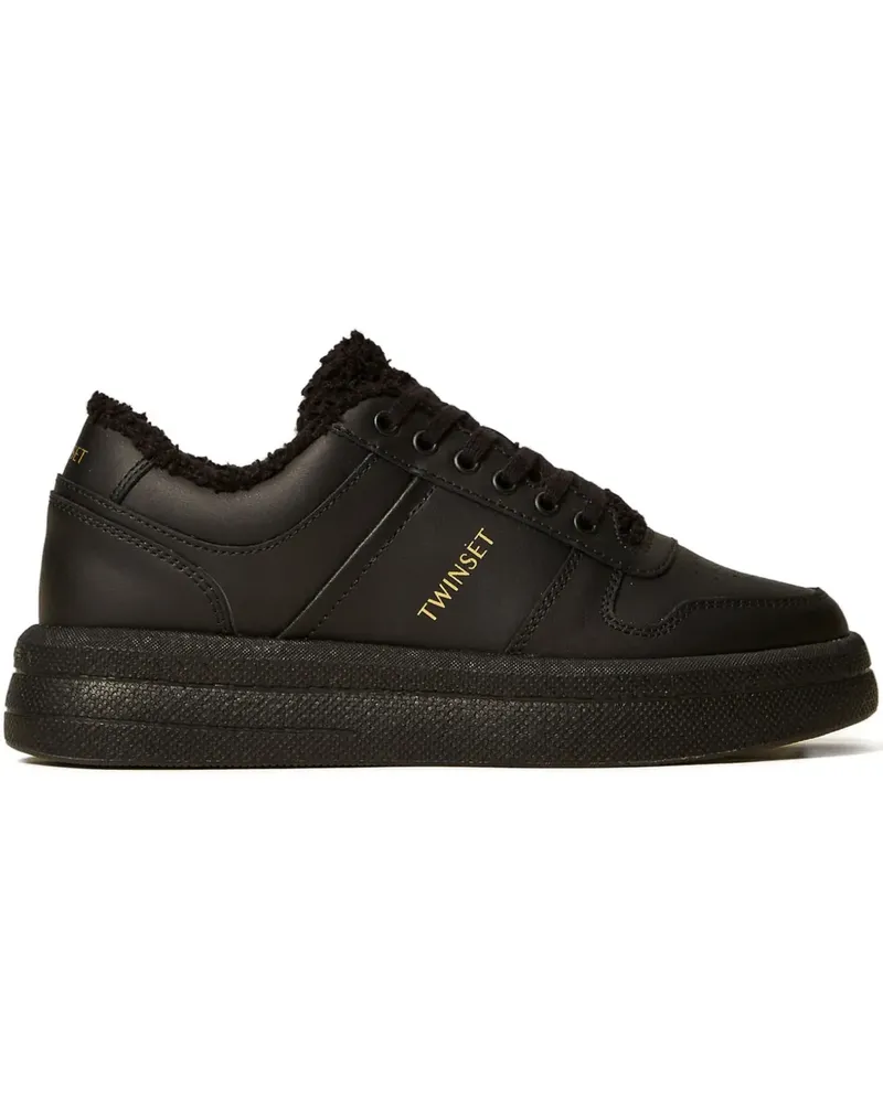 Twin-Set Sneakers mit Schnürung - Schwarz Schwarz