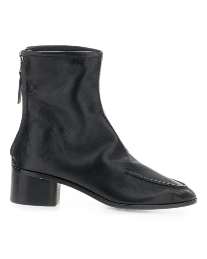 HEREU Juliol apron-toe leather boots - Schwarz Schwarz