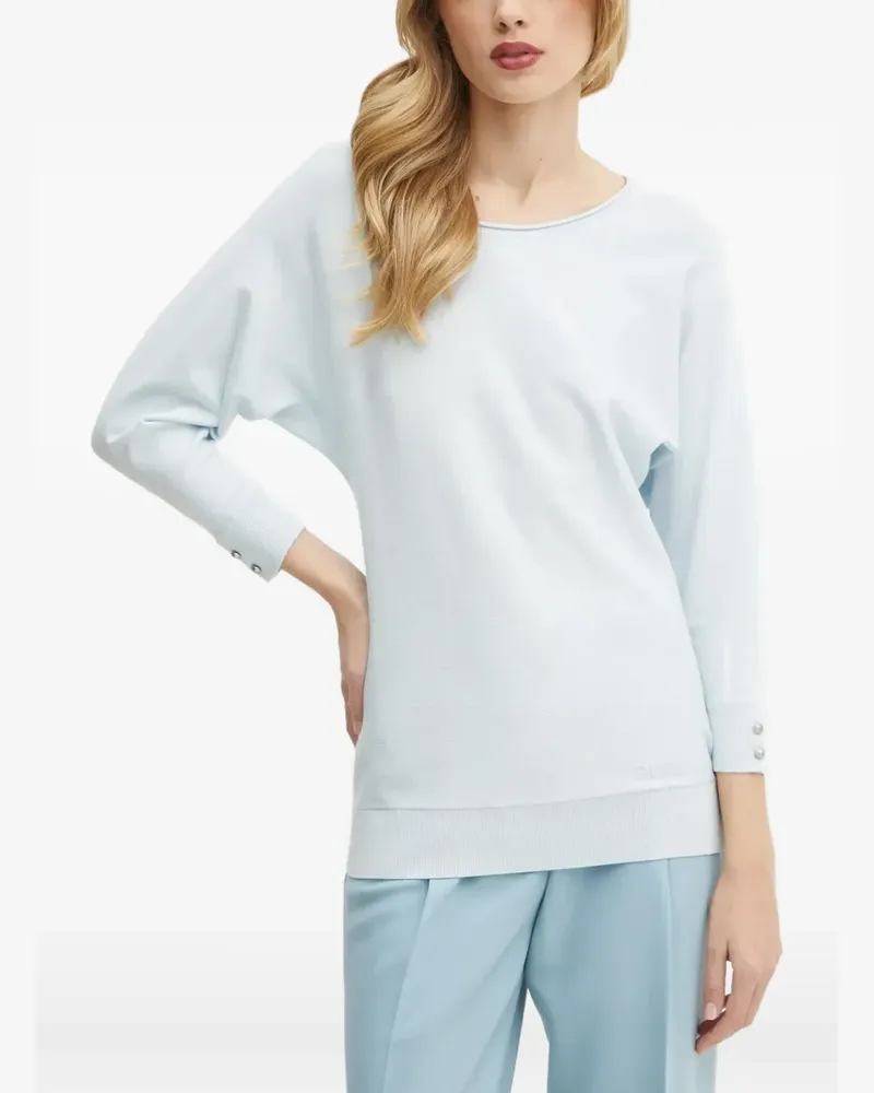Guess Pullover mit Fledermausärmeln und Knopfmanschetten - Blau Blau