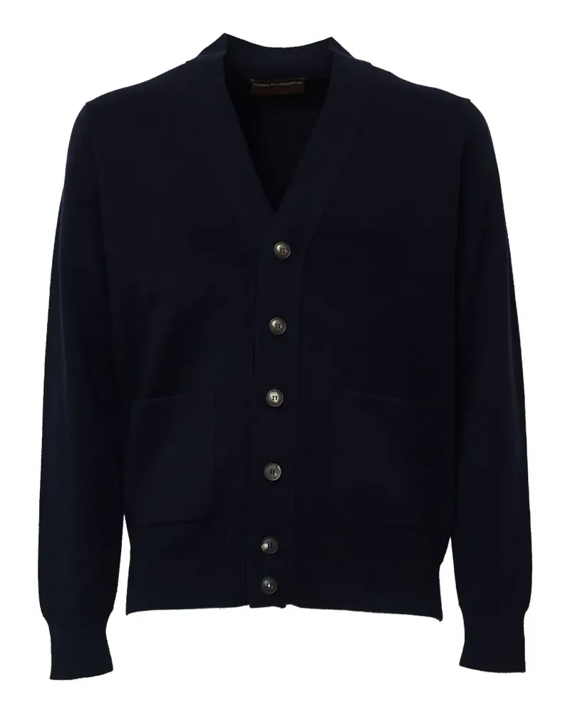 Filippo de Laurentiis button-up wool cardigan - Blau Blau