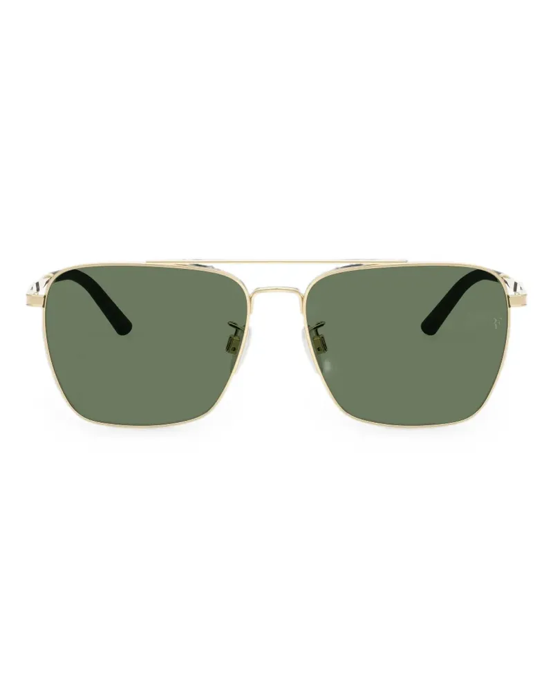 Oliver Peoples R-15 Sonnenbrille mit eckigem Gestell - Gold Gold