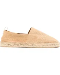 Eleventy Wildleder-Espadrilles mit Webmuster Nude