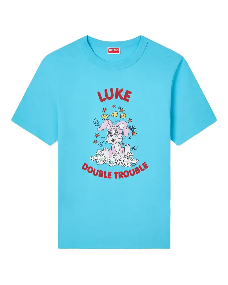 Kenzo graphic print T-shirt - Blau Blau