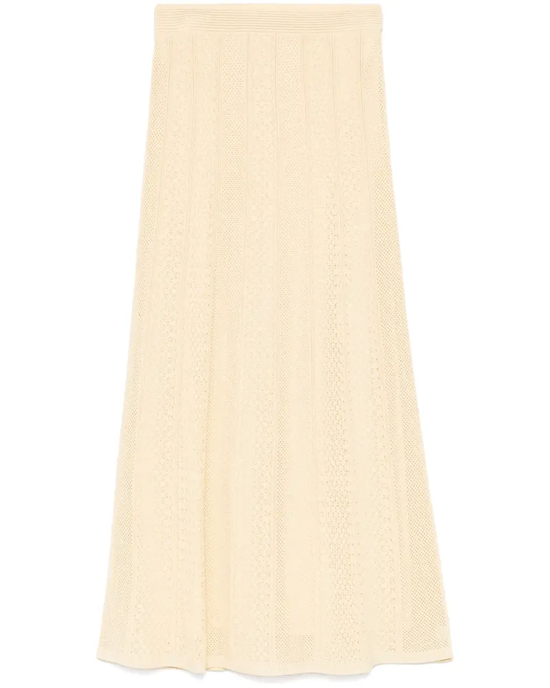 Sandro Midirock mit Lochstrickmuster - Gold Gold