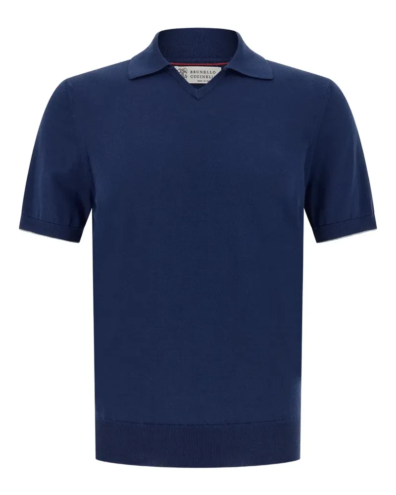 Brunello Cucinelli V-neck T-shirt - Blau Blau