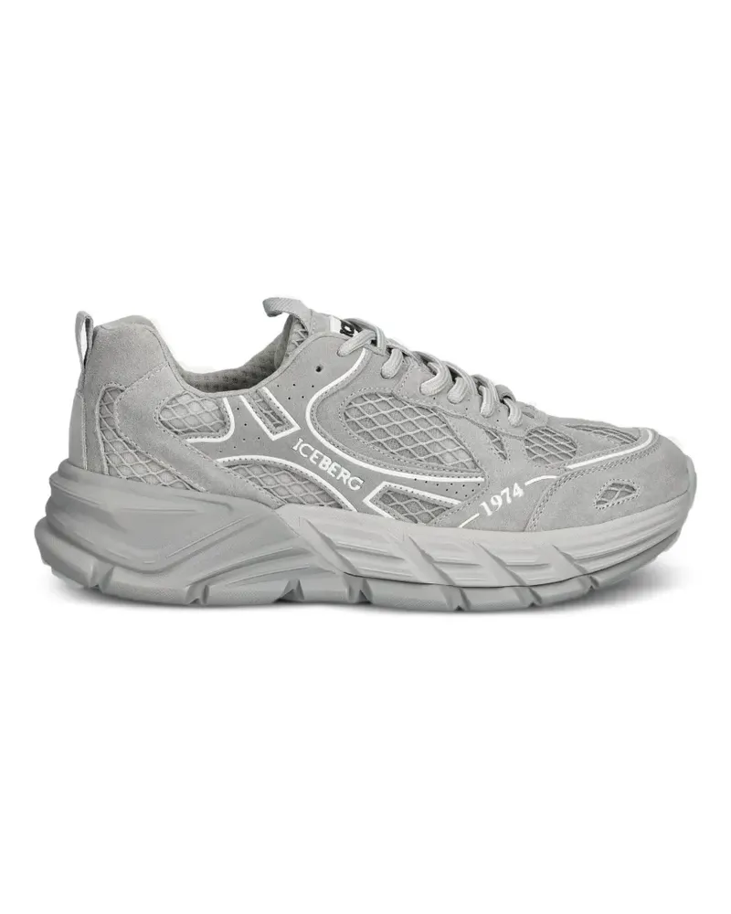 Iceberg Sneakers mit Mesh-Einsätzen - Grau Grau
