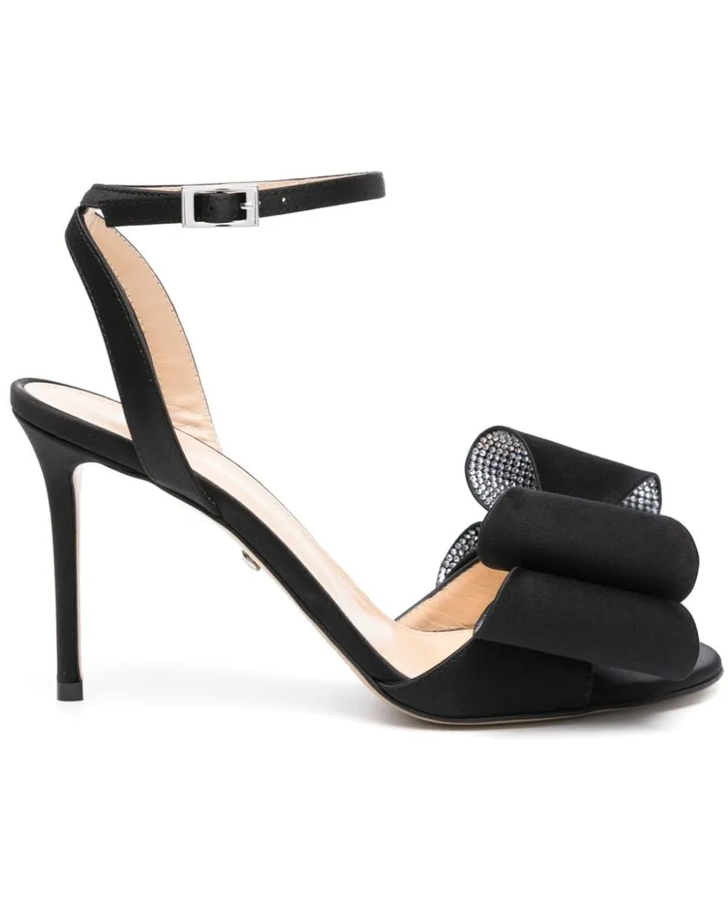 Mach & Mach Le Cadeau Pumps mit Schleife 95mm - Schwarz Schwarz