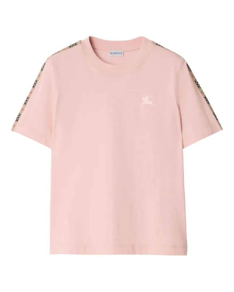 Burberry T-Shirt mit Logo - Rosa Rosa