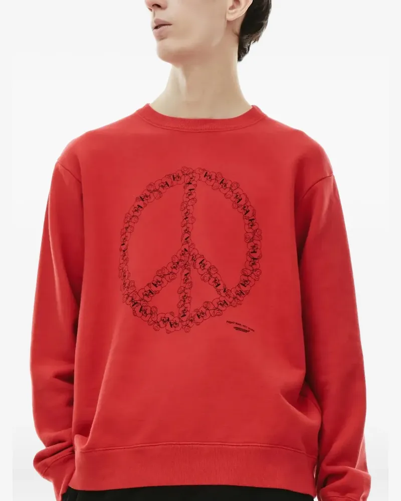 Undercover peace-sign motif sweatshirt - Rot Rot