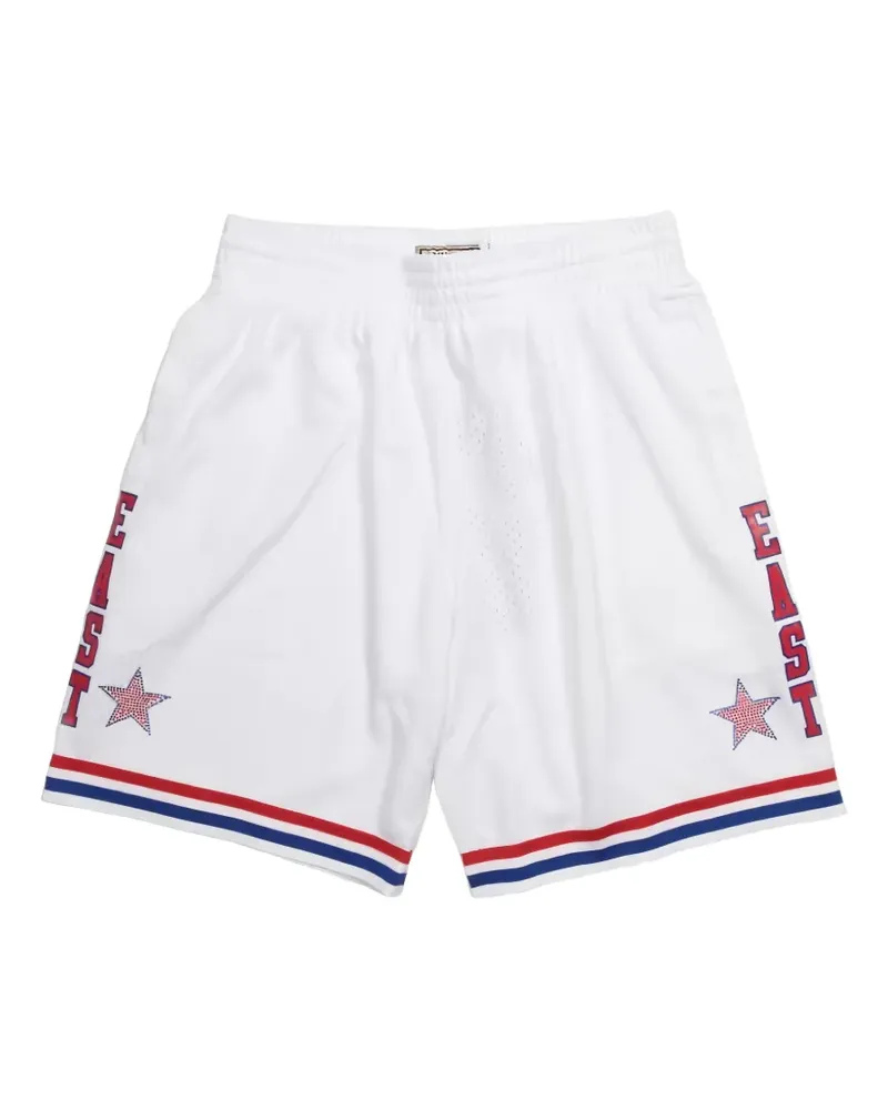 Mitchell & Ness NBA 1988 All-Star Game striped-them shorts - Weiß Weiß