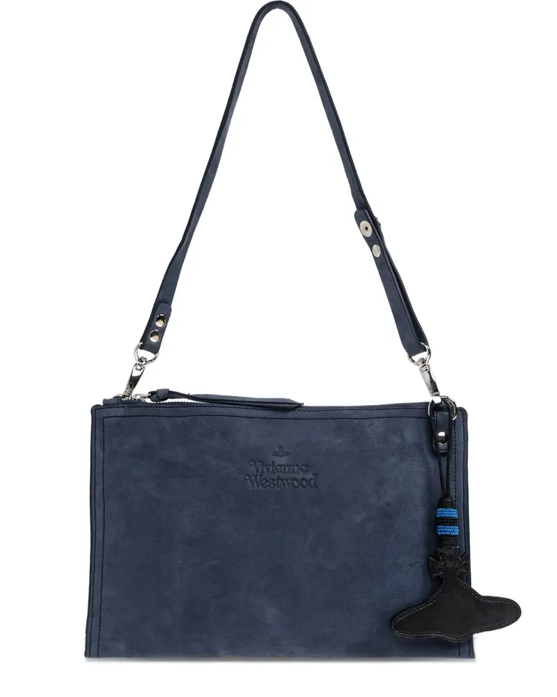 Vivienne Westwood Mini Schultertasche mit Logo-Prägung - Blau Blau