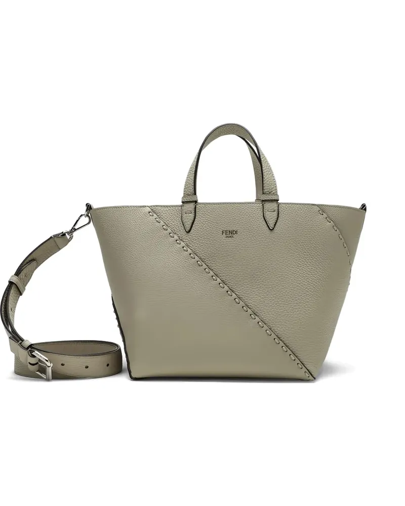 Fendi Kleiner Shopper mit Logo-Print - Nude Nude