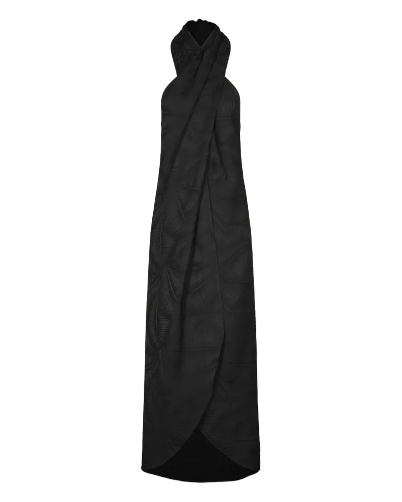Johanna Ortiz Silent Water Jacquard-Kleid - Schwarz Schwarz