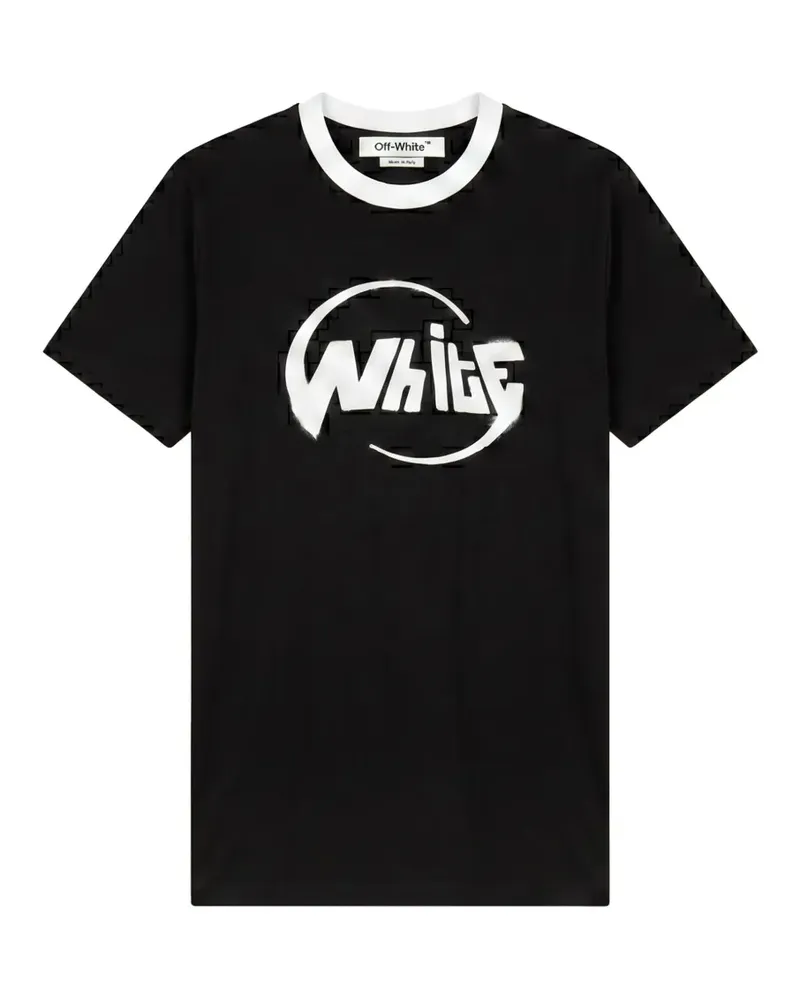 OFF-WHITE T-Shirt mit Print - Schwarz Schwarz