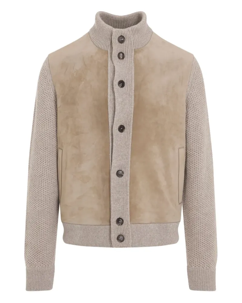 Ermenegildo Zegna Cardigan mit Einsätzen - Nude Nude