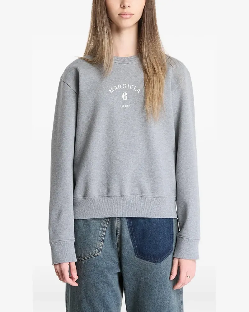 Maison Margiela logo-print sweatshirt - Grau Grau