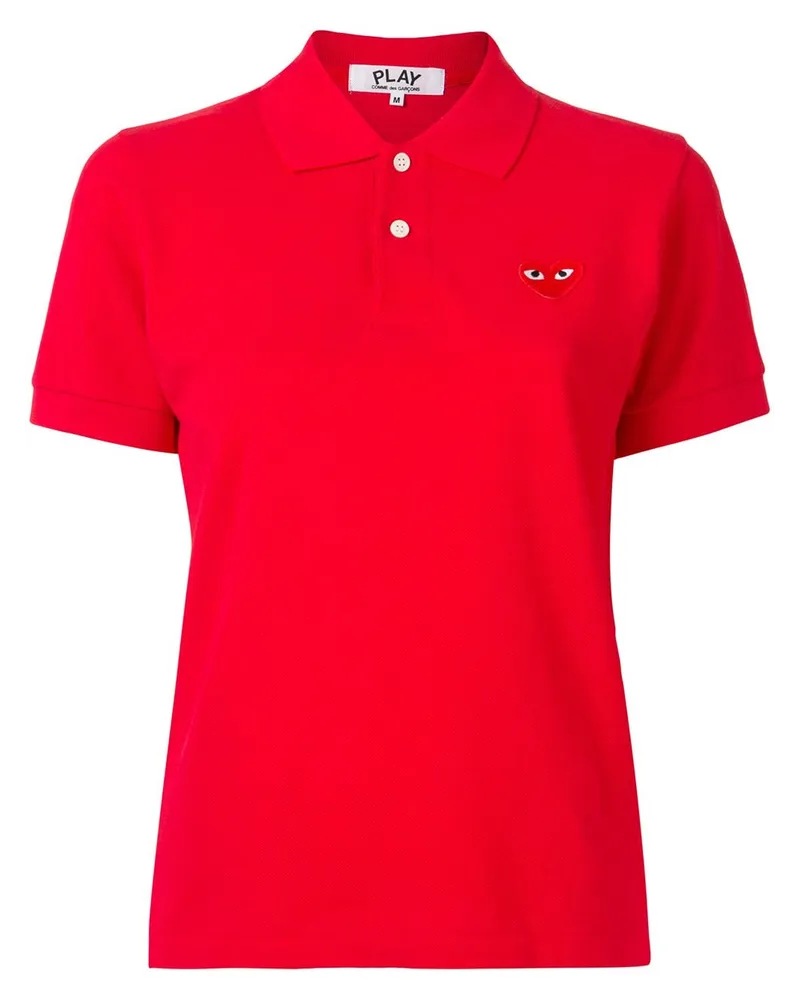 Comme des Garçons Pikee-Poloshirt mit Logo - Rot Rot