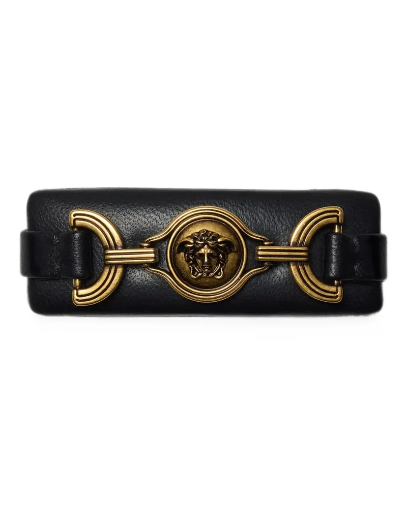 Versace leather hair clip - Schwarz Schwarz