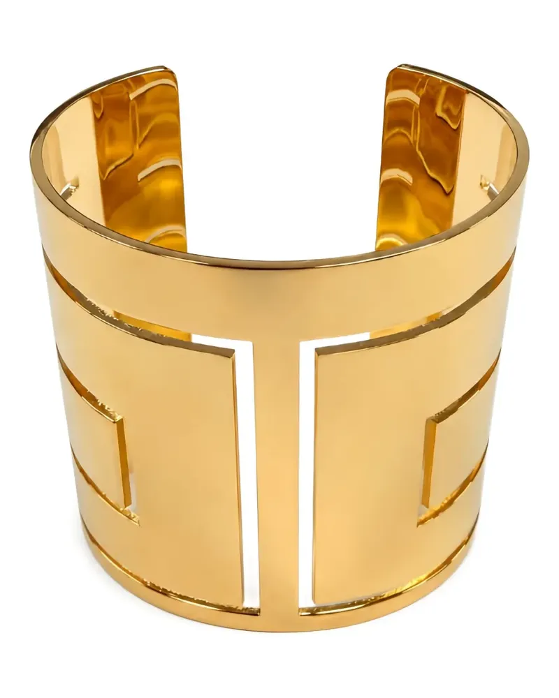 Elisabetta Franchi Rigid Armspange mit Cut-Out - Gold Gold