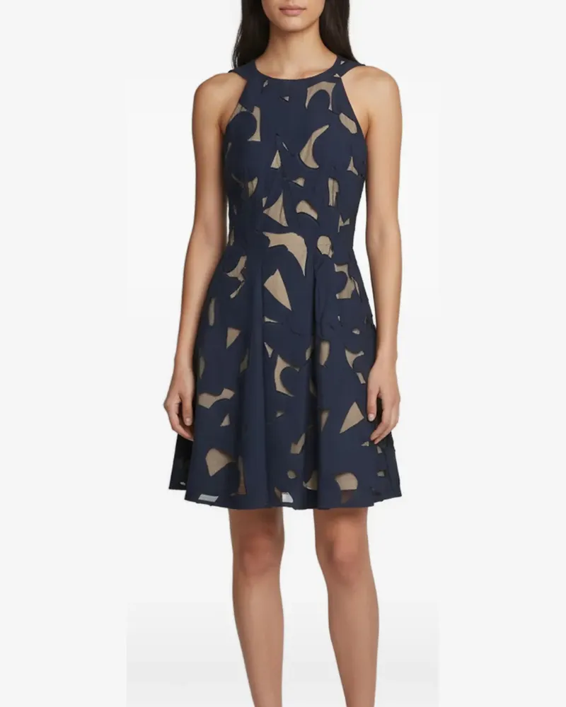 Roland Mouret Minikleid mit Cut-Outs - Blau Blau