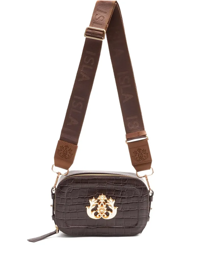 ISLA Dance Mini-Tasche mit Kroko-Effekt - Braun Braun