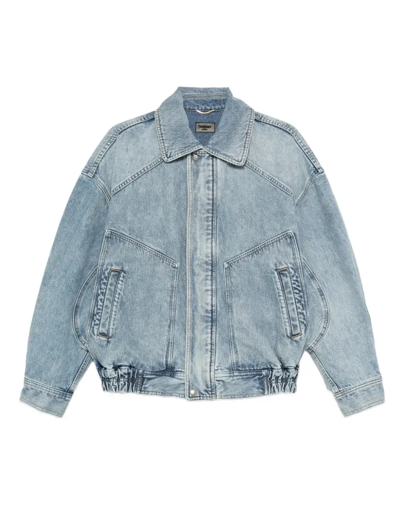 Saint Laurent Jeansjacke mit Taschen - Blau Blau