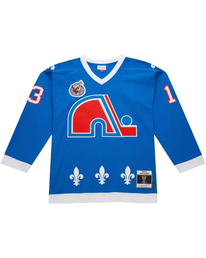 Mitchell & Ness NHL Dark "Nordiques 1992 Mats Sundin" Trikot - Blau Blau