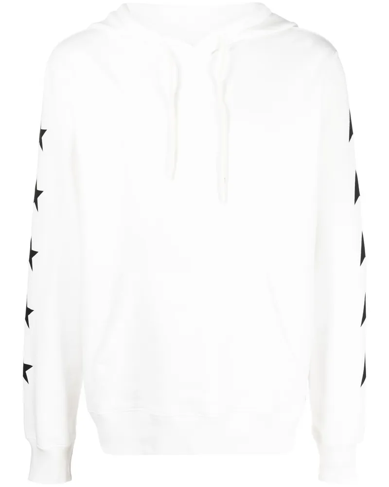 Golden Goose Hoodie mit Sterne-Print - Weiß Weiß