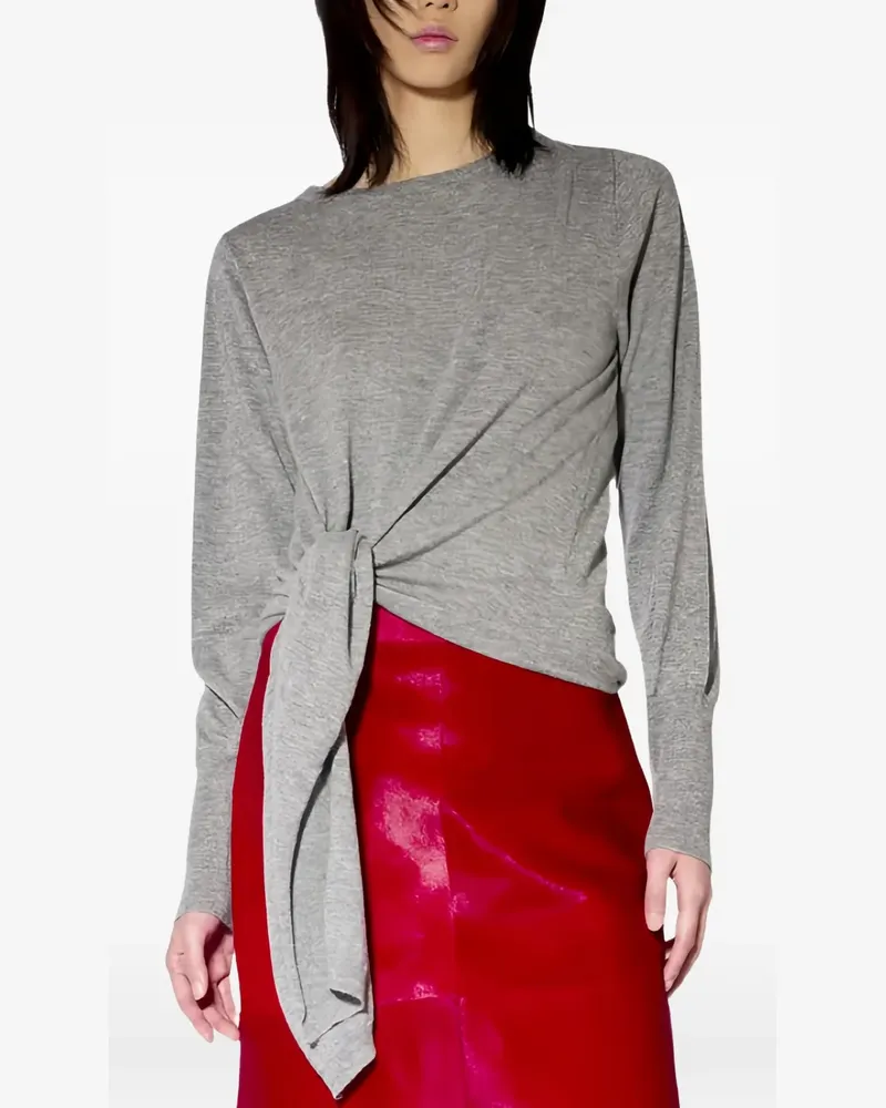 Liviana Conti Zafira knot-detail sweater - Grau Grau