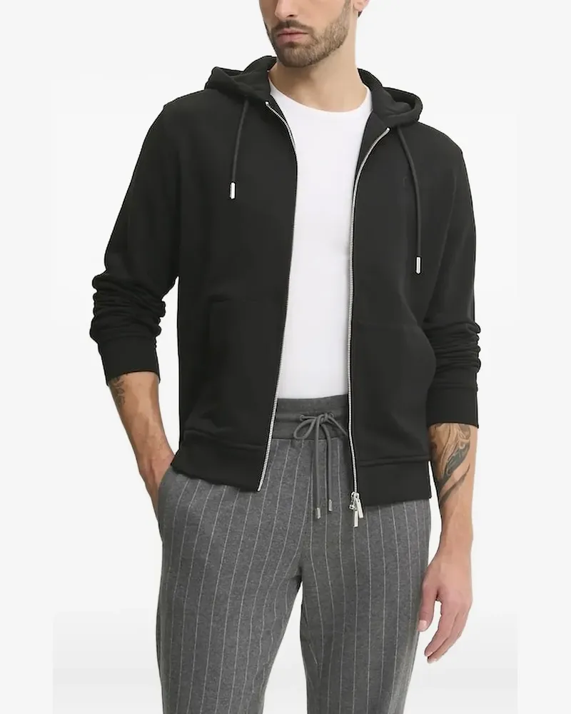 Karl Lagerfeld Kapuzenjacke mit Logo-Stickerei - Schwarz Schwarz
