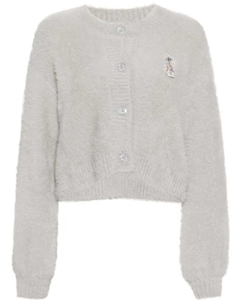 Musium Div. Bestickter Cardigan - Grau Grau