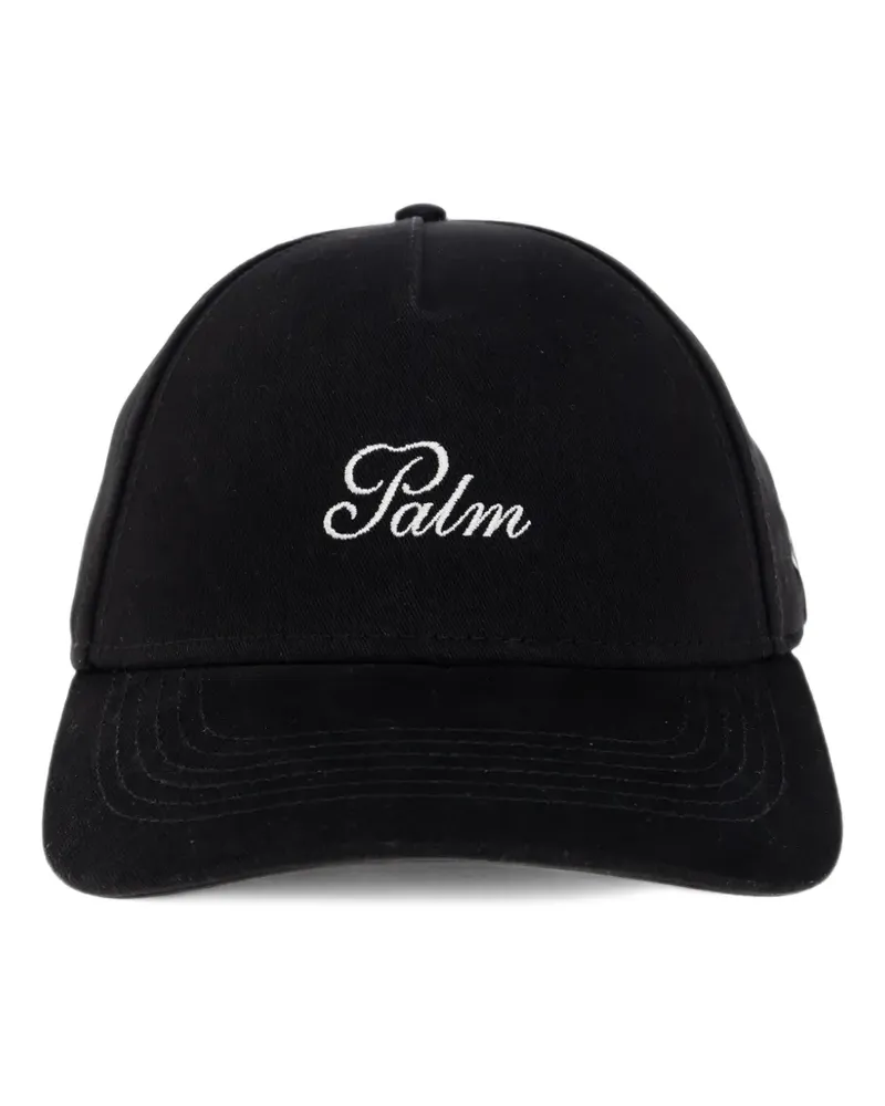 Palm Angels Baseballkappe mit Logo-Stickerei - Schwarz Schwarz