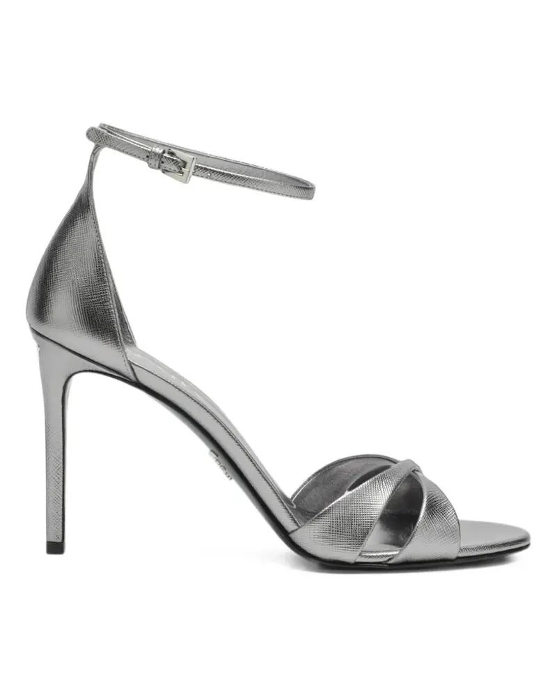 Prada Sandalen mit Absatz - Silber Silber
