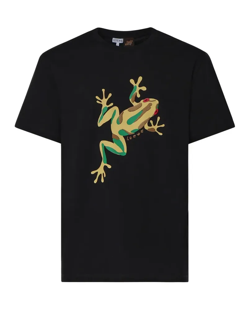 Loewe T-Shirt mit Anagram-Logo - Schwarz Schwarz