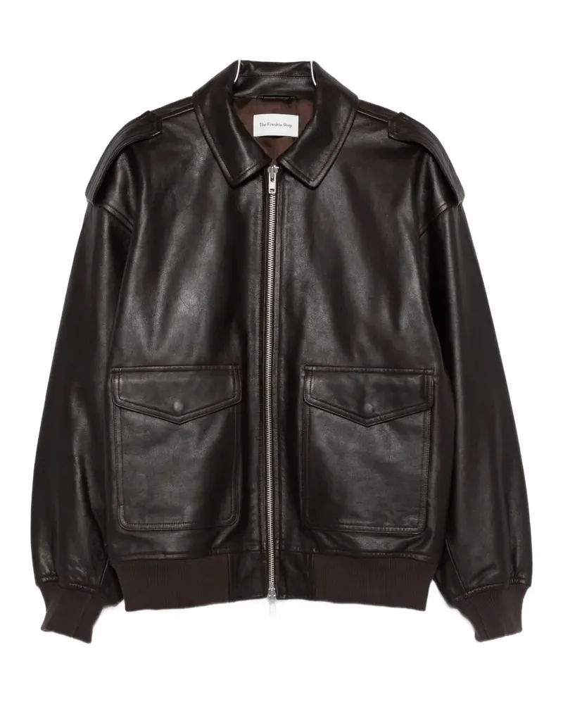 FRANKIE Shop flap pocket jacket - Braun Braun