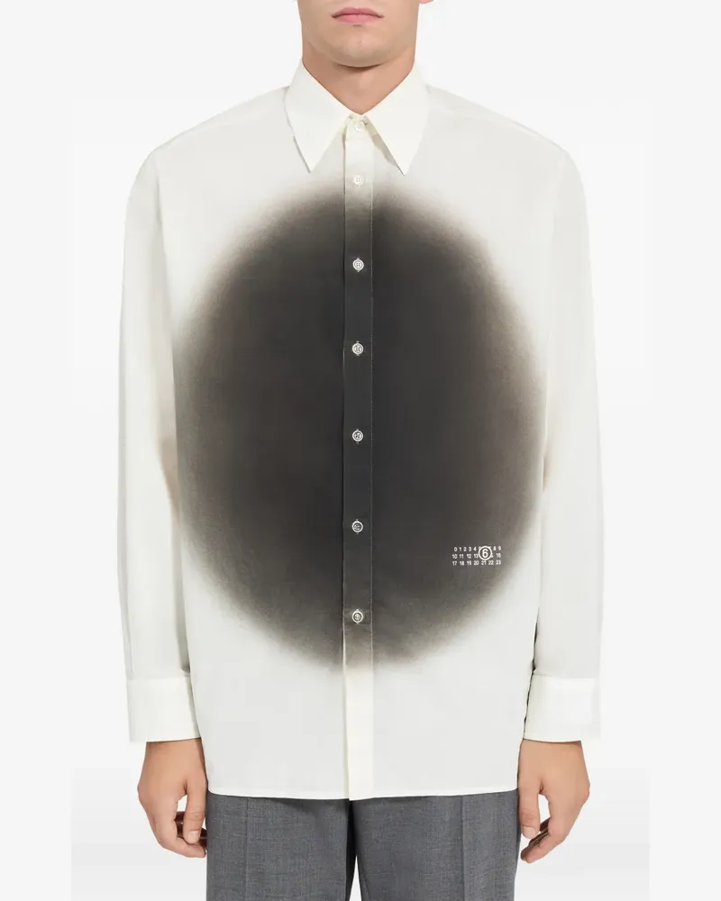 Maison Margiela Hemd im Oversized-Look - Weiß Weiß