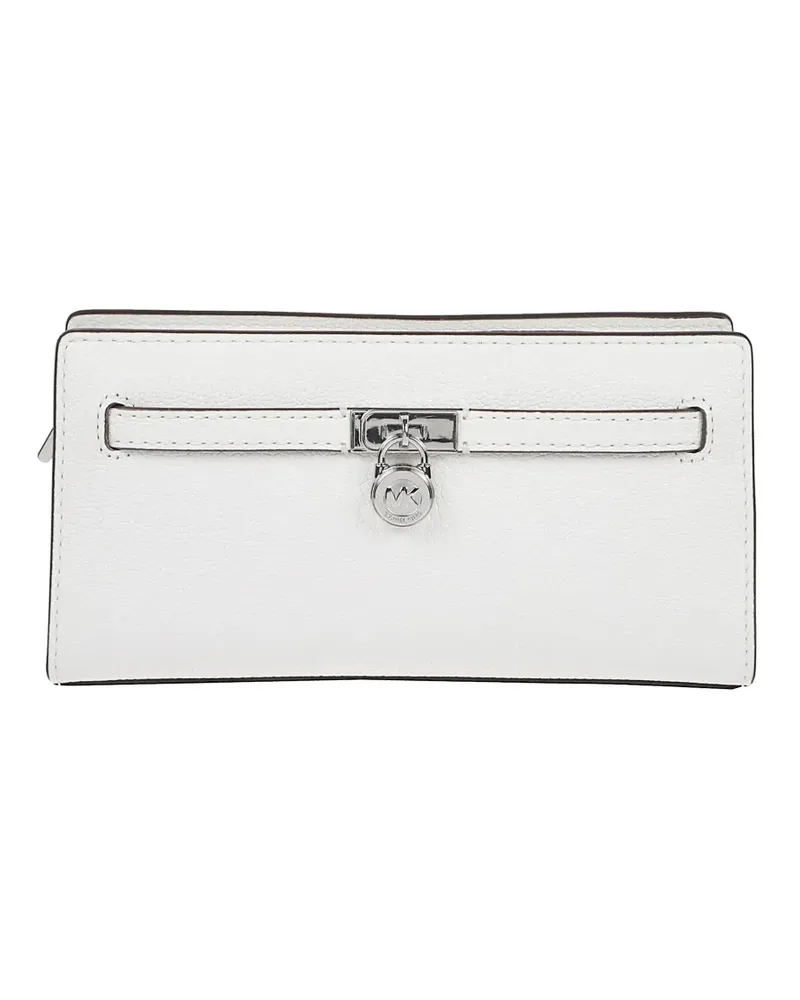 Michael Kors small Hamilton Moderne padlock-detail satchel - Weiß Weiß